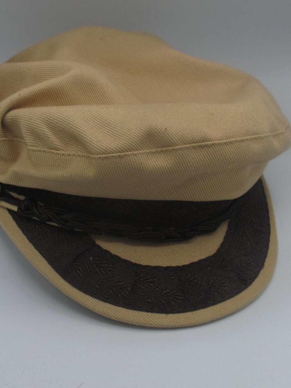 Vintage Tan Eddie Bauer Captain's Fiddler Hat